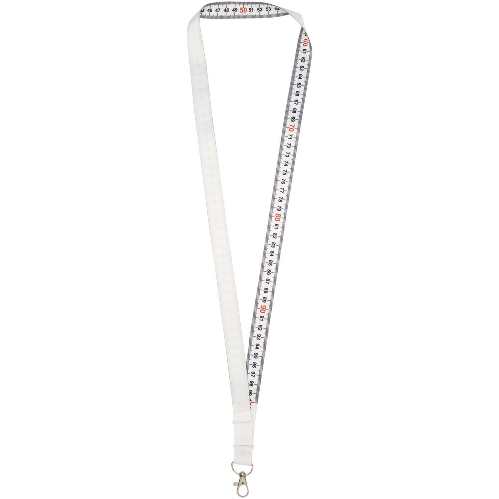 Isla 1-meter RPET sublimatie lanyard met safety breakaway sluiting