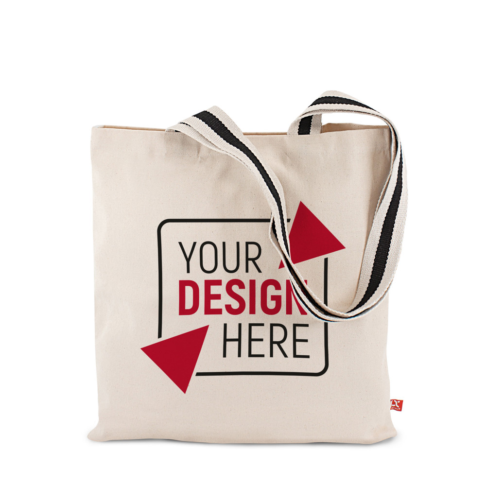 ANTWERPEN – Canvas tas met lange tweekleurige hengsels