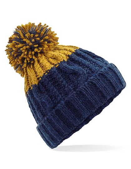 Apres Beanie - oxford navy/mustard