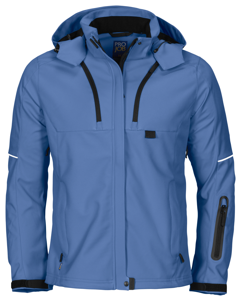 3412 DAMES SOFTSHELL JAS - Hemelsblauw