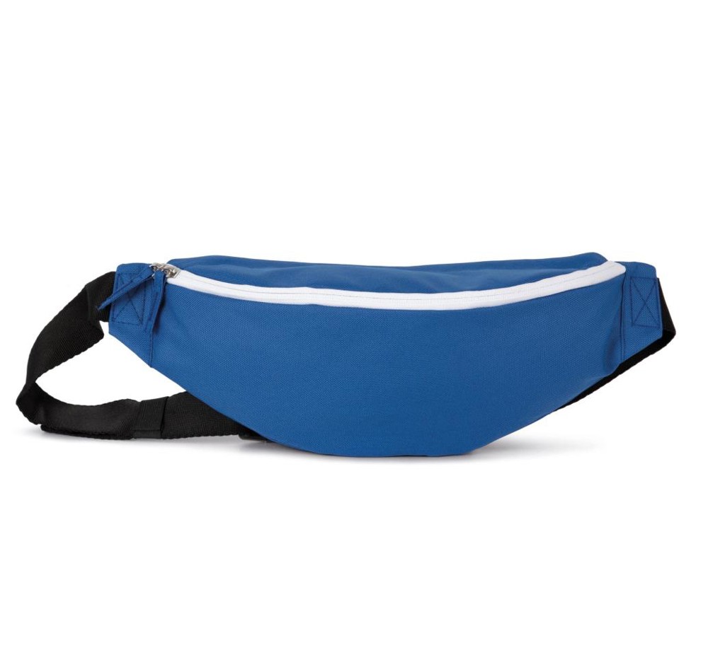 Gerecycleerd klassiek heuptasje - dazzling blue/white