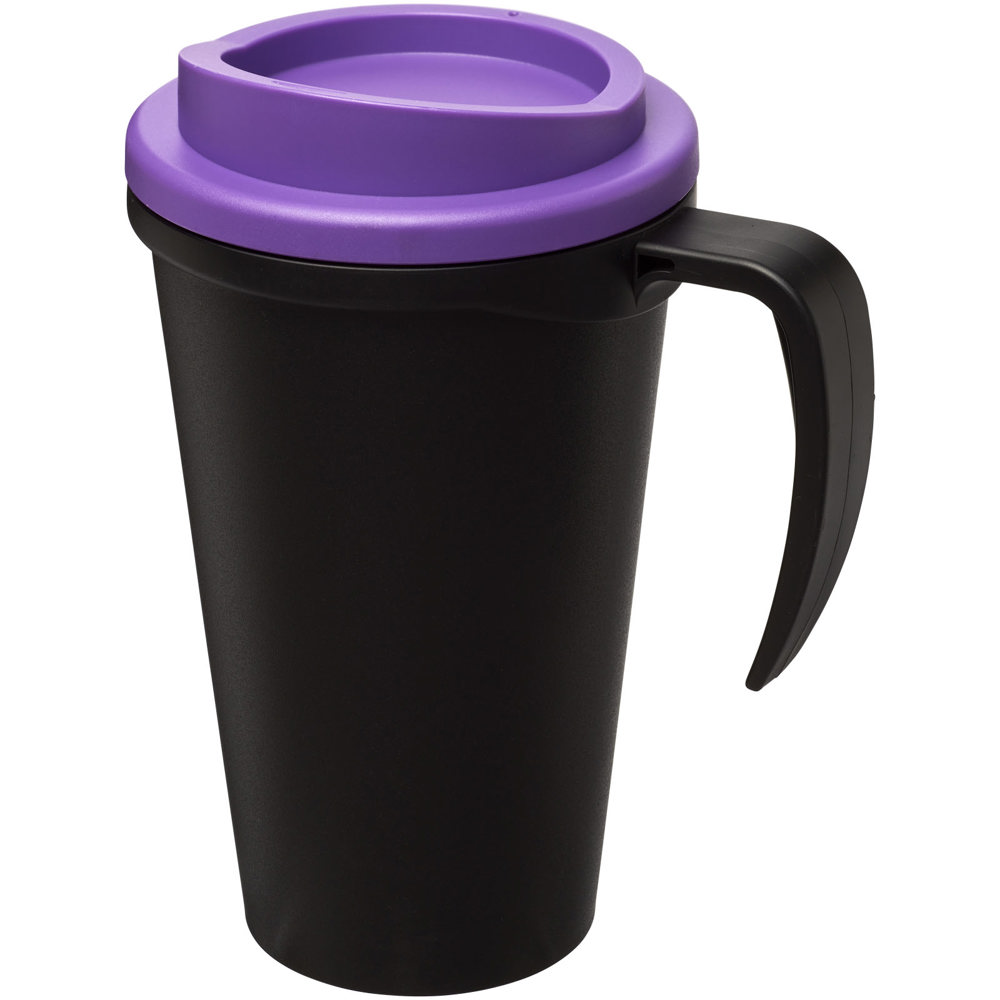 Americano® grande 350 ml geïsoleerde beker - Zwart, Paars