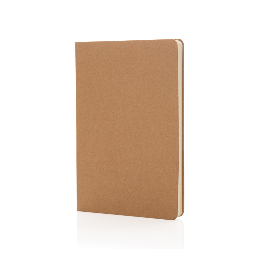 A5 hardcover notitieboek - bruin (± PMS 728)