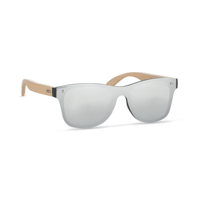 ALOHA - Zonnebril met all-over glas - glanzend zilver