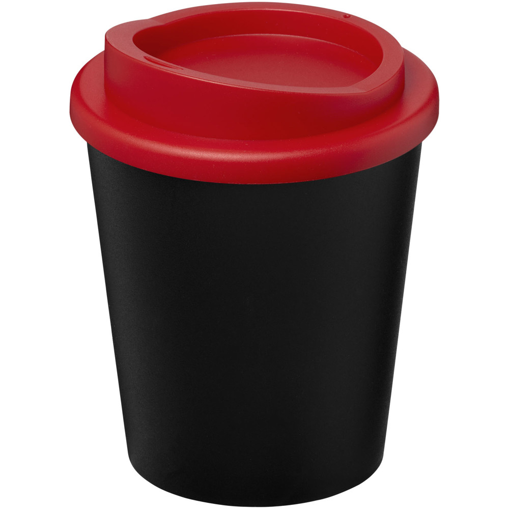 Americano® Espresso Eco 250 ml gerecyclede beker - Zwart, Rood
