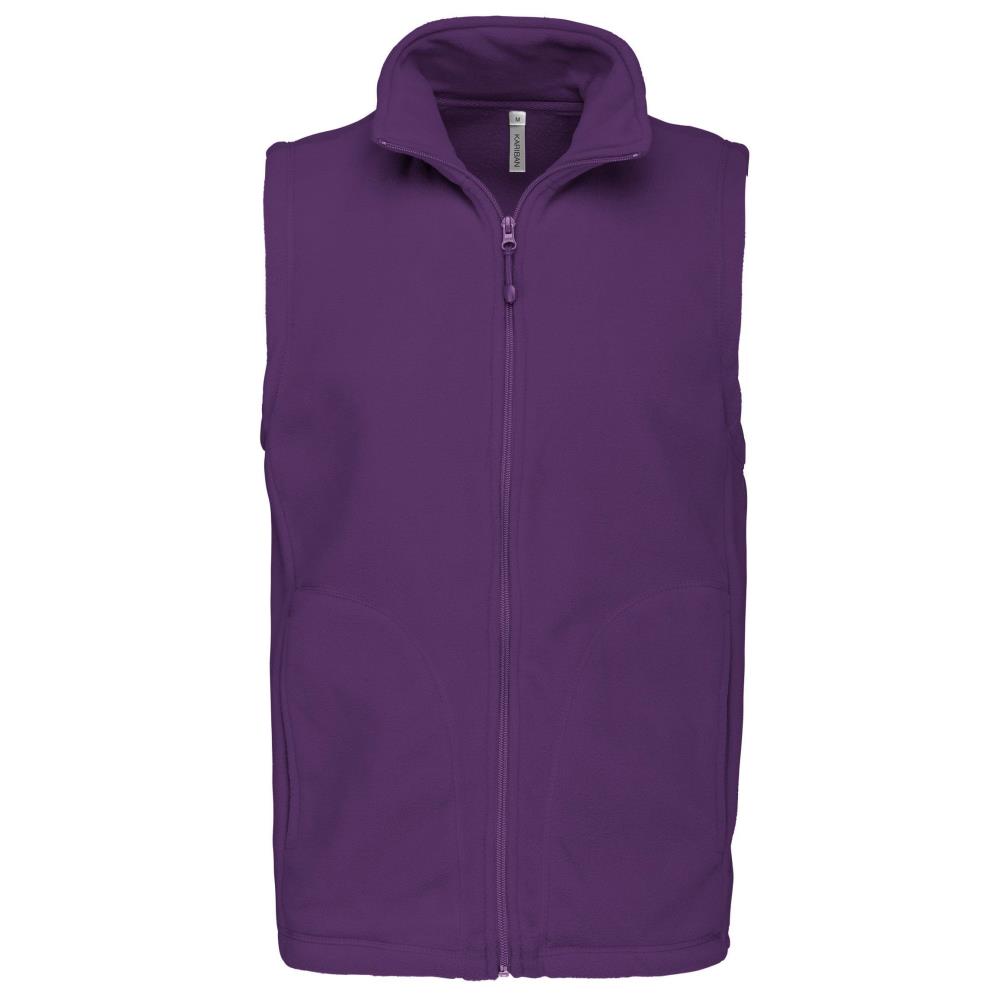Bodywarmer van microfleece heren - Purple
