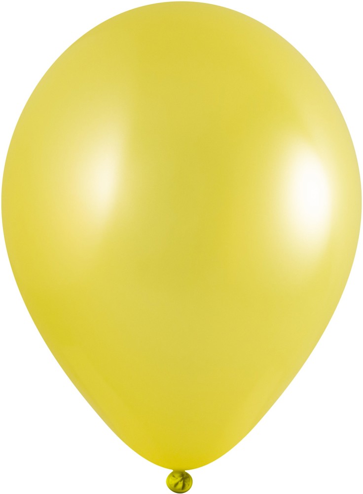 Ballonnen bedrukt High Quality Precision Print Ø 33 cm / omvang 85-95 cm / 11 inch - Geel Metallic (2410)