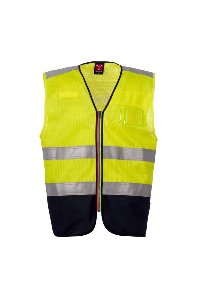 ACK MESH - fluorescent yellow/navy blue