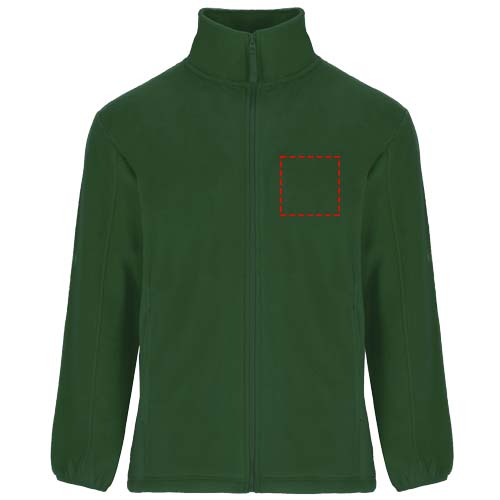 Artic fleece herenjack met volledige rits