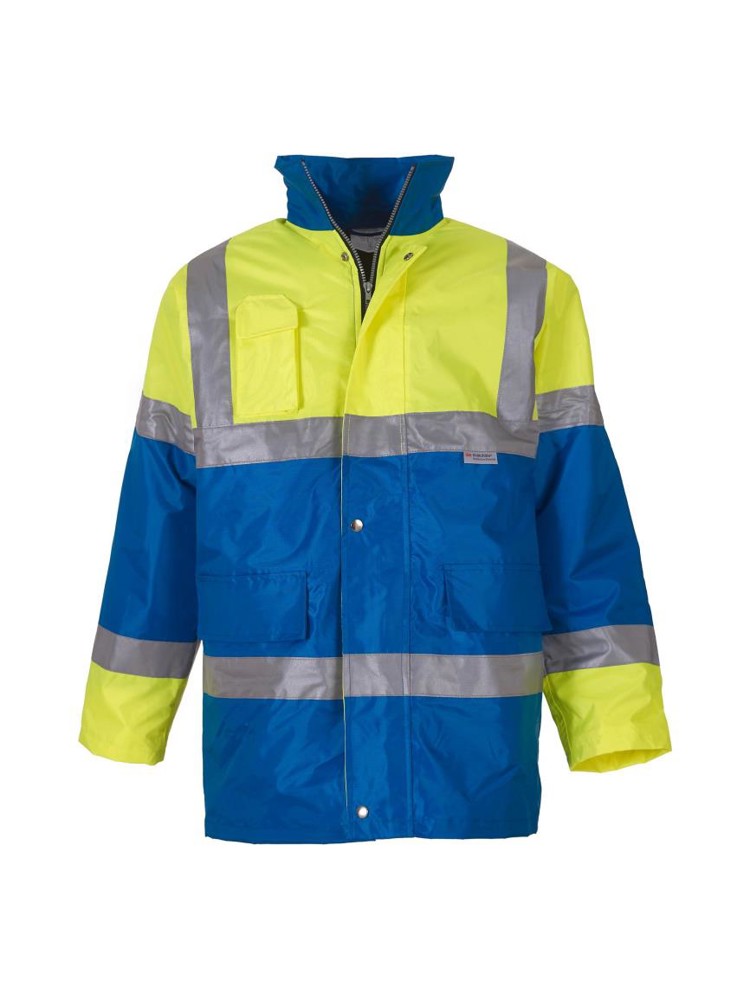 Contrasterend signalisatiejasje - hi vis yellow/royal blue