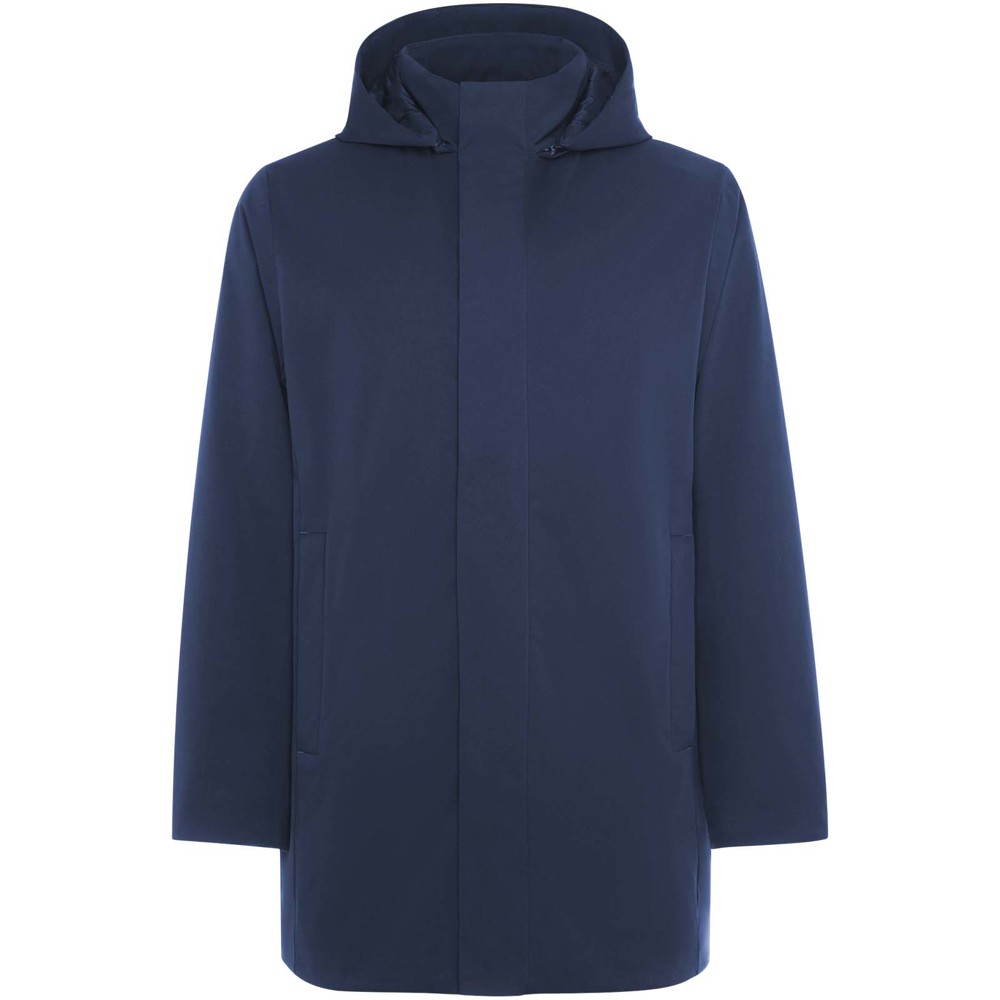 Dome unisex parka met gewatteerde kraag - marineblauw