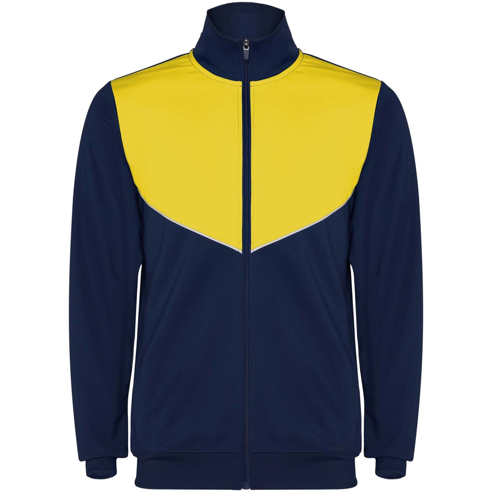 Evans 225 g/m² unisex trainingspak - Marineblauw, Geel