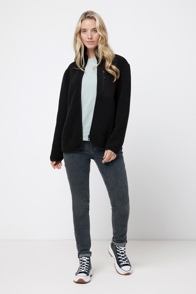 IQONIQ Diran gerecycled polyester pile-fleece jas