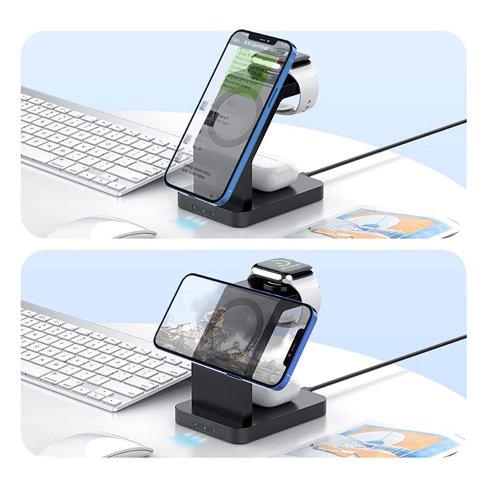 2708 | Xoopar Icon 3 in 1 Magnetic Wireless charger