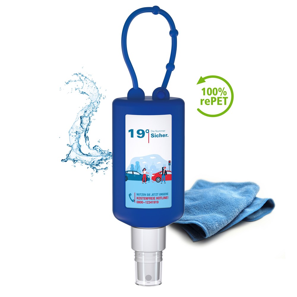 Car Cockpit Cleaner, 50 ml Bumper blauw, Body Label (R-PET)