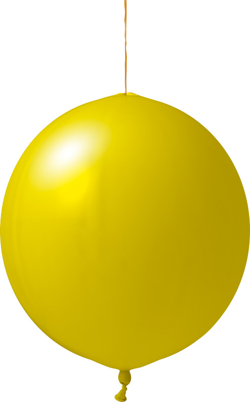 Punchballs bedrukt Qualityprint Ø 45 cm / omvang 120-130 cm / 18 inch - Donker geel (6002)