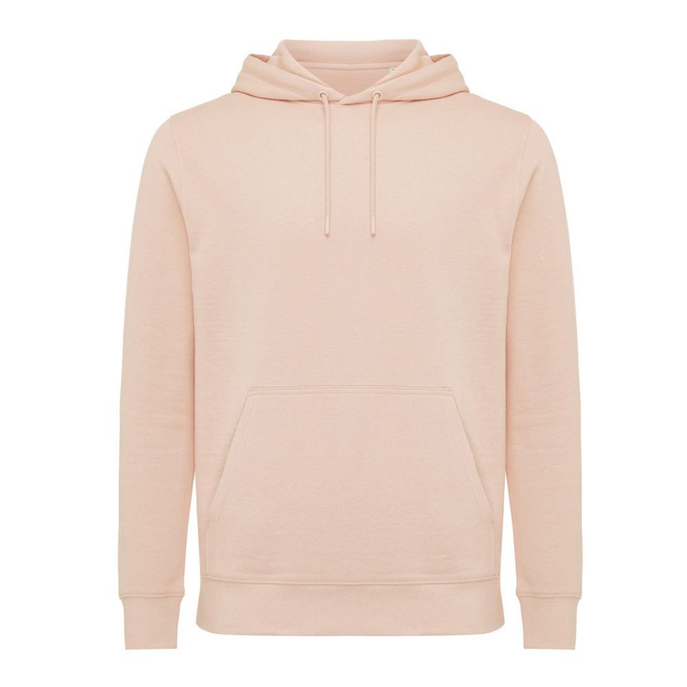 IQONIQ Rila lichtgewicht gerecycled katoen hoodie - peach nectar (± PMS 14-1314 TCX)