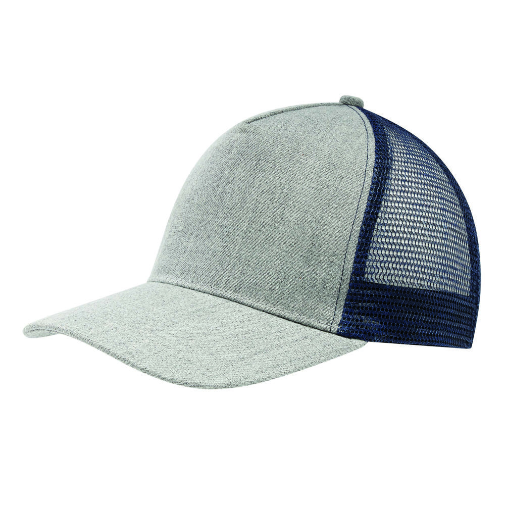 CASUAL FIT - 5-Panel-Cap - blauw, grijs