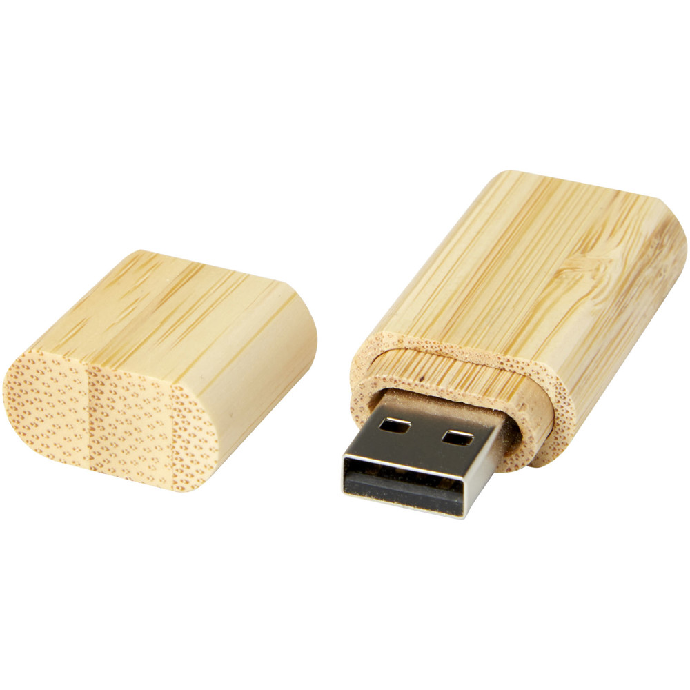 Bamboe USB 3.0 met sleutelring - natuur