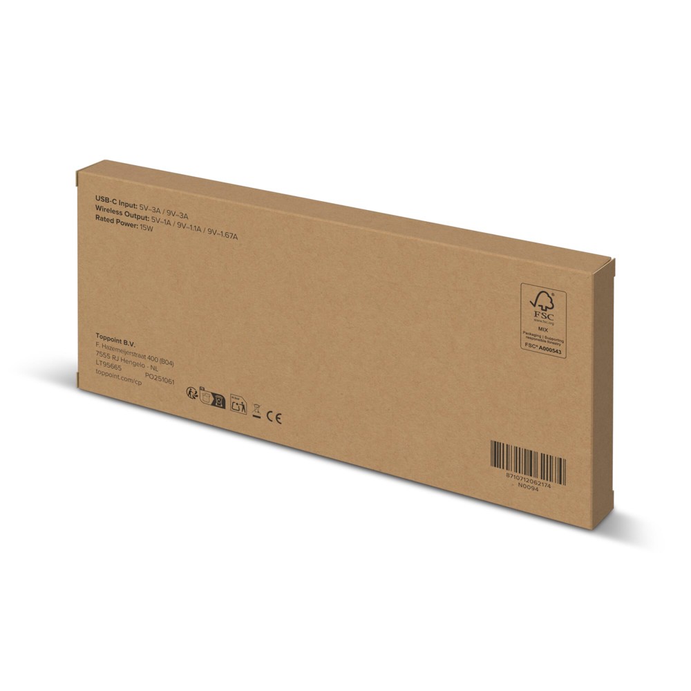 15W Draadloze Oplader met Dimbare LED Lamp
