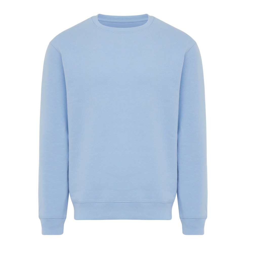 IQONIQ Torla crew neck van gerecycled katoen - sky blue (± PMS 15-3930 TCX)
