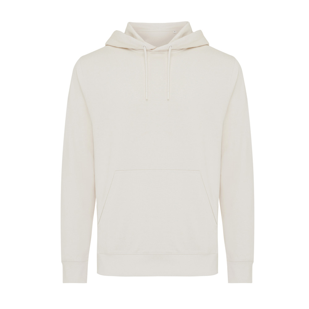 IQONIQ Rila lichtgewicht gerecycled katoen hoodie - ivory white (± PMS 12-2103 TCX)