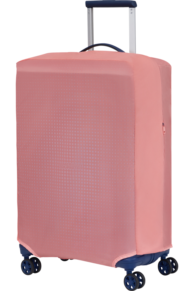 American Tourister Ta Foldable Luggage Cover M - Pink/Mauve