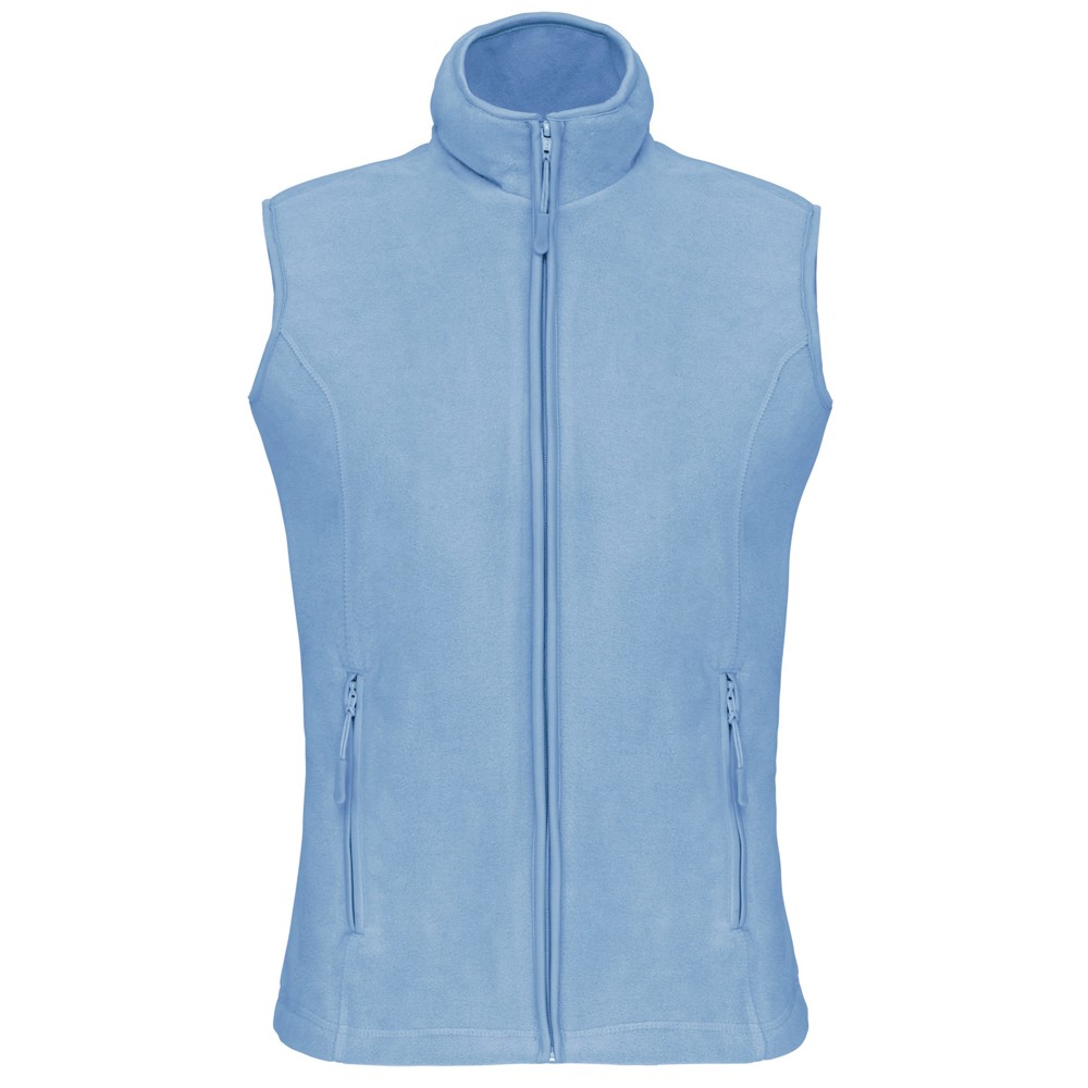 Bodywarmer van microfleece dames - Sky Blue