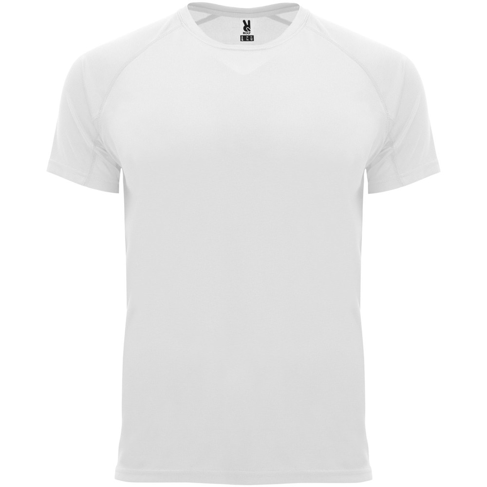 Bahrain 135 g/m² sportshirt met korte mouwen voor heren - wit