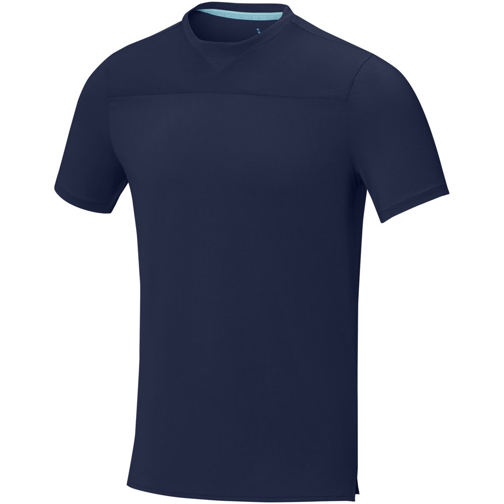Borax 160 g/m² Heren T-shirt met korte mouwen, cool fit, GRS gerecycled - marineblauw
