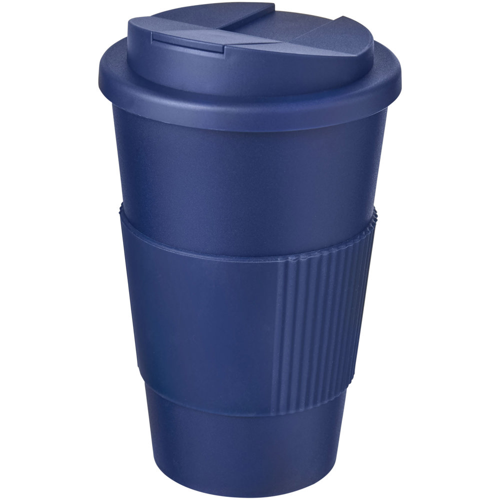 Americano® 350 ml geïsoleerde beker met handvat - Blauw