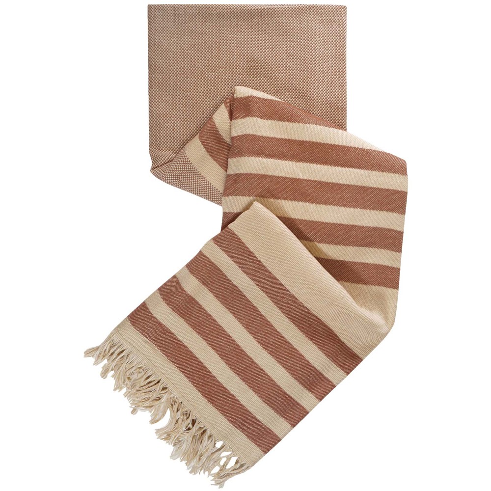 Citizen Green Azov fouta-handdoek 270 g/m² - Bruin