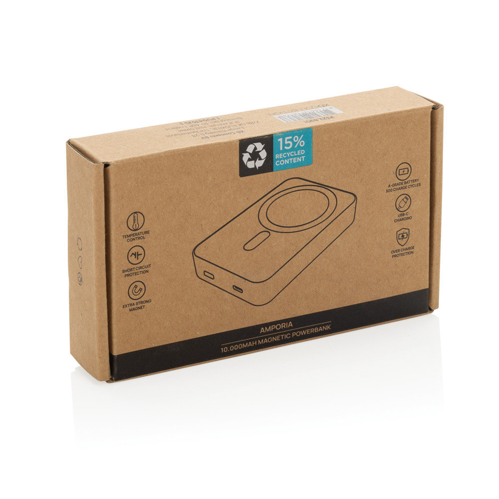 Amporia RCS rplastic magnetische 10.000 mAh powerbank