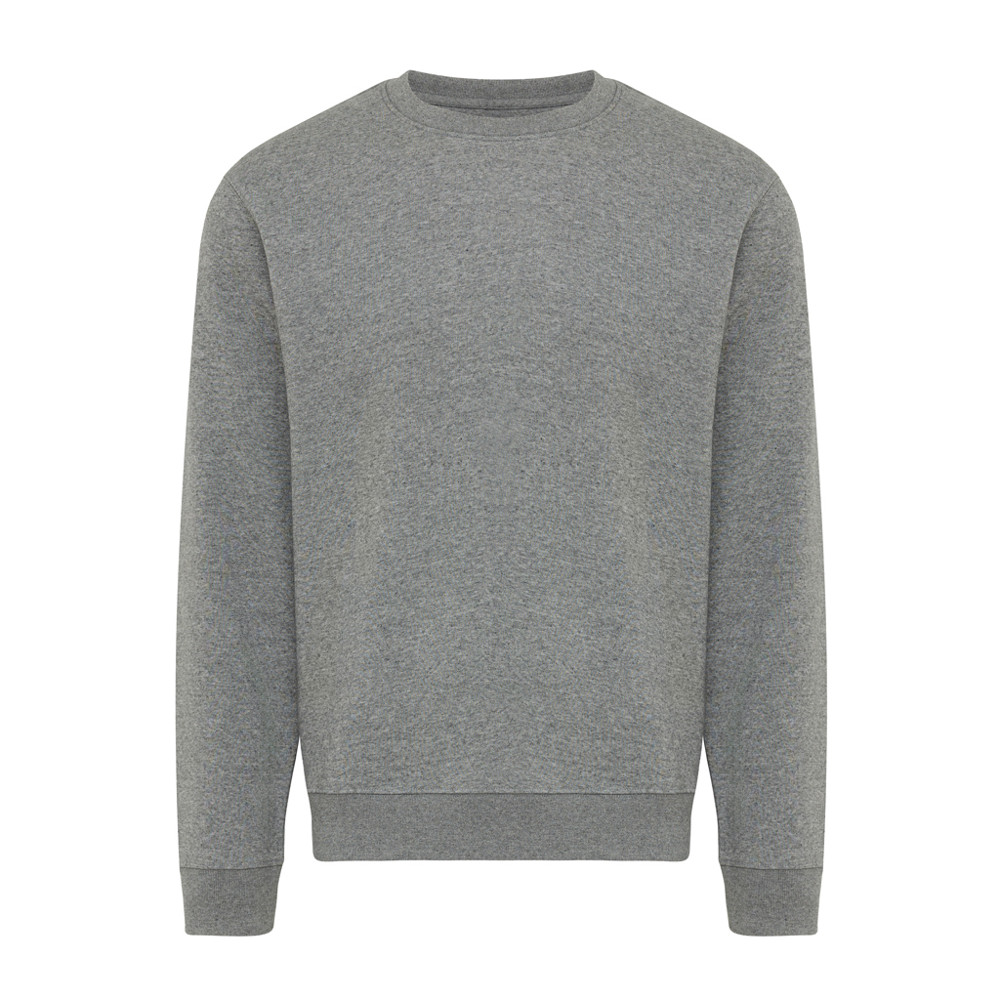IQONIQ Torla crew neck van gerecycled katoen - light heather anthracite (± PMS light heather anthra)