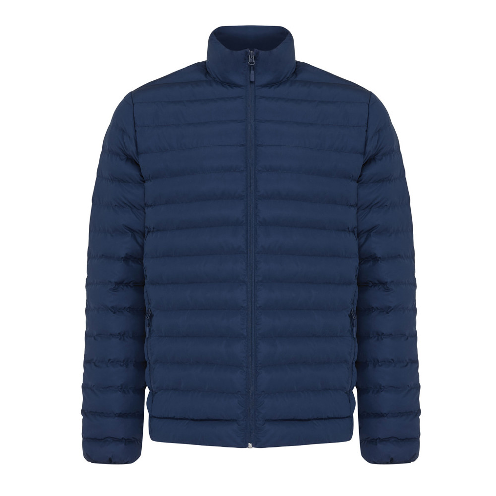 IQONIQ Maiko heren gerecycled polyester jas met voering - donkerblauw (± PMS 19-3923TCX)