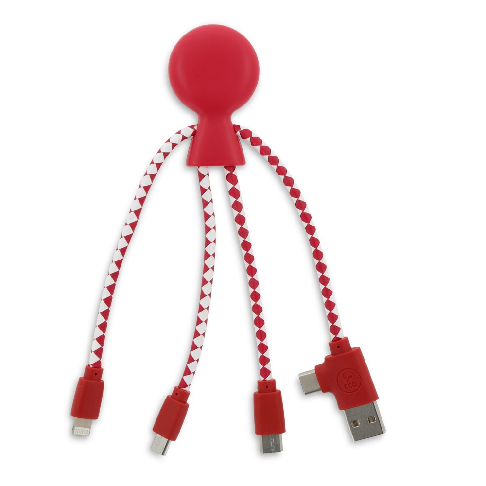 2081 | Xoopar Mr. Bio Charging cable - Rood