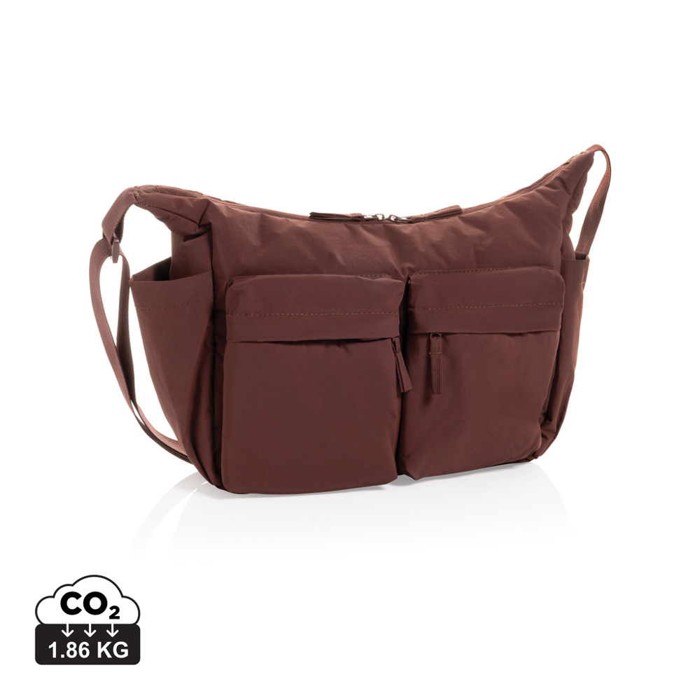 KENTO URBAN RCS gerecyclede nylon gewatteerde schoudertas