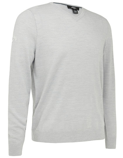 Callaway - Men´s V-Neck Merino Sweater - Pearl Blue