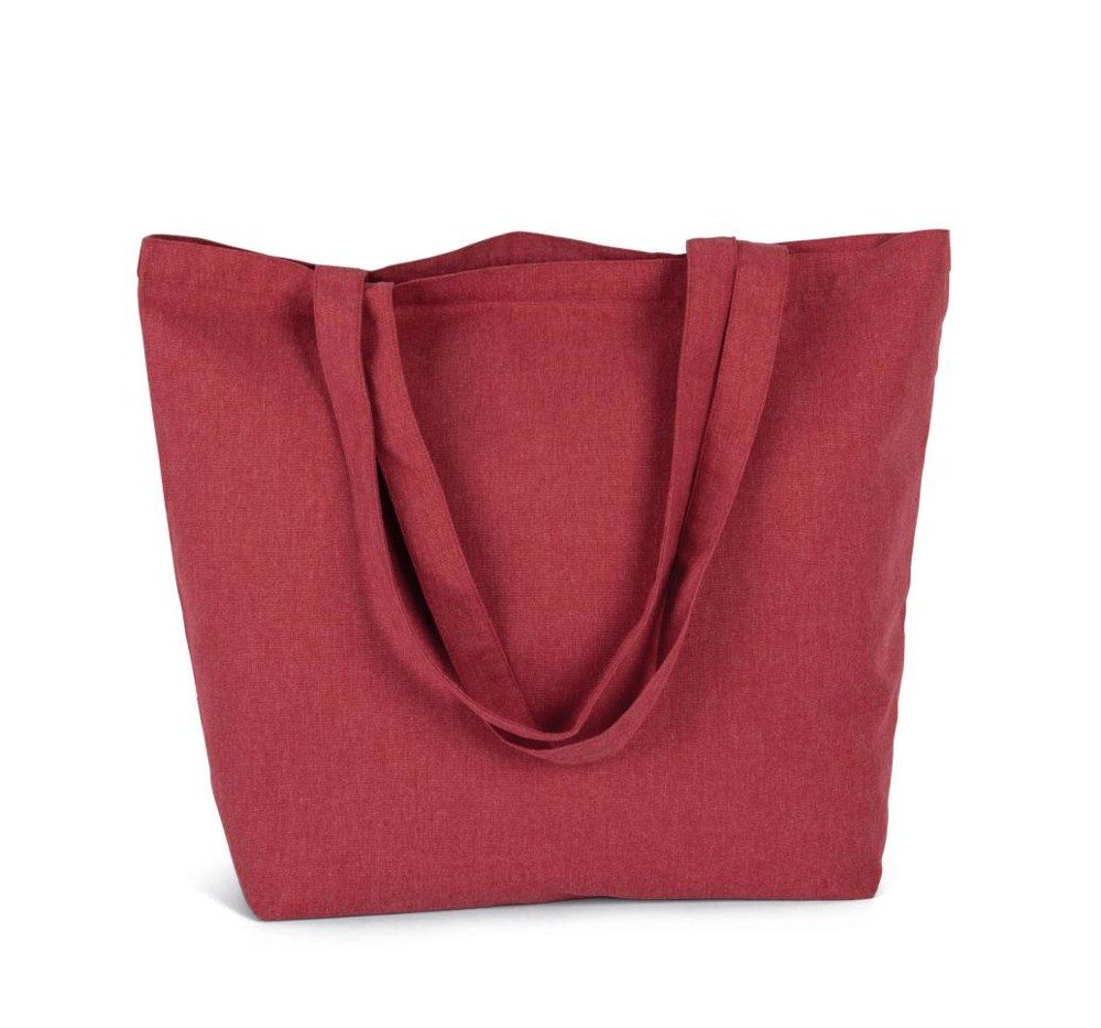 Grote ‘K-loop’-shopper - Hibiscus Red Jhoot