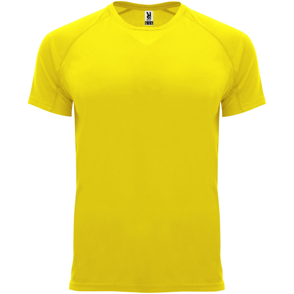 Bahrain 135 g/m² sportshirt met korte mouwen voor heren - geel