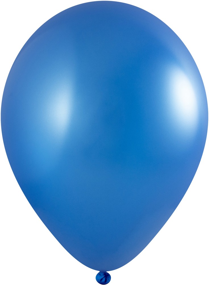 Ballonnen bedrukt High Quality Precision Print Ø 33 cm / omvang 85-95 cm / 11 inch - Donker blauw Metallic (2450)