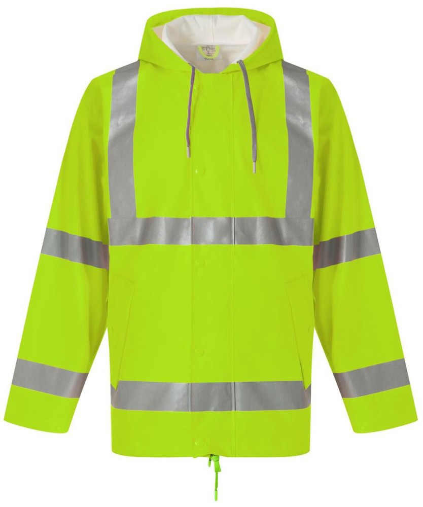 Ademend regenjasje Hi-Vis Soft Flex - Hi Vis Yellow