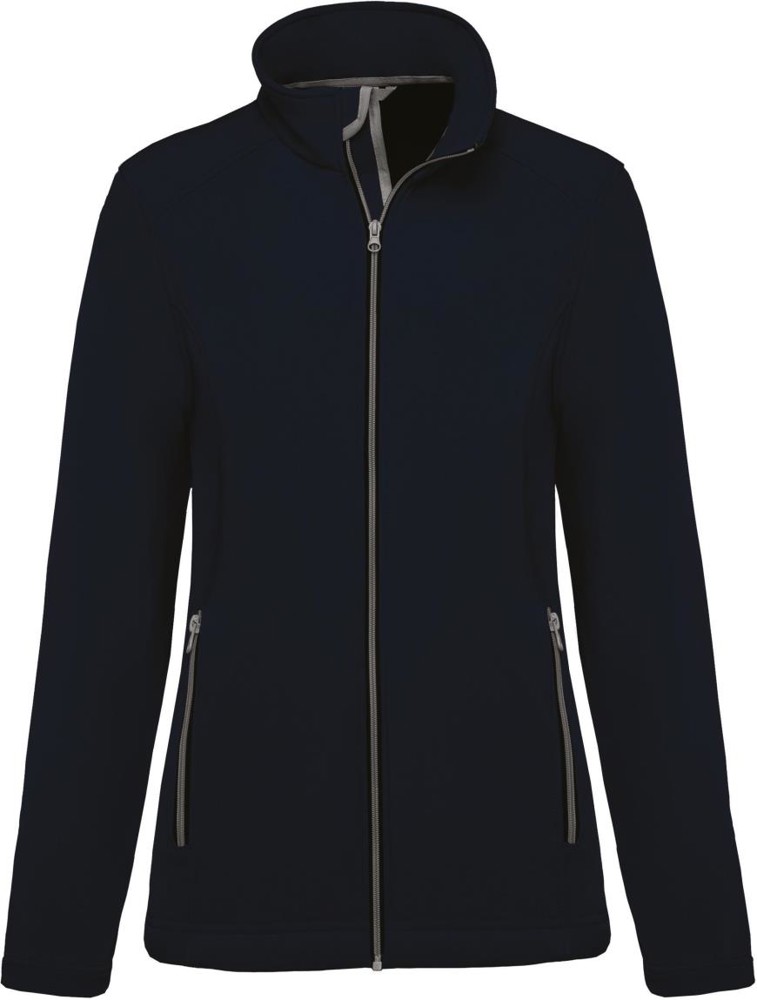 2-laagse damessoftshelljas - Navy