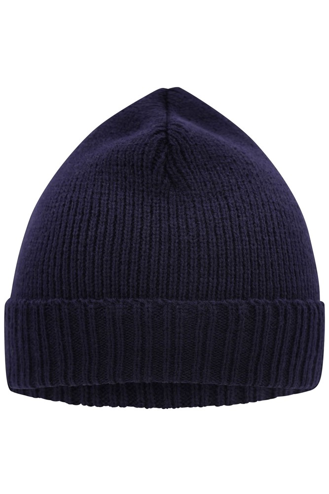 Basic Knitted Beanie - Navy