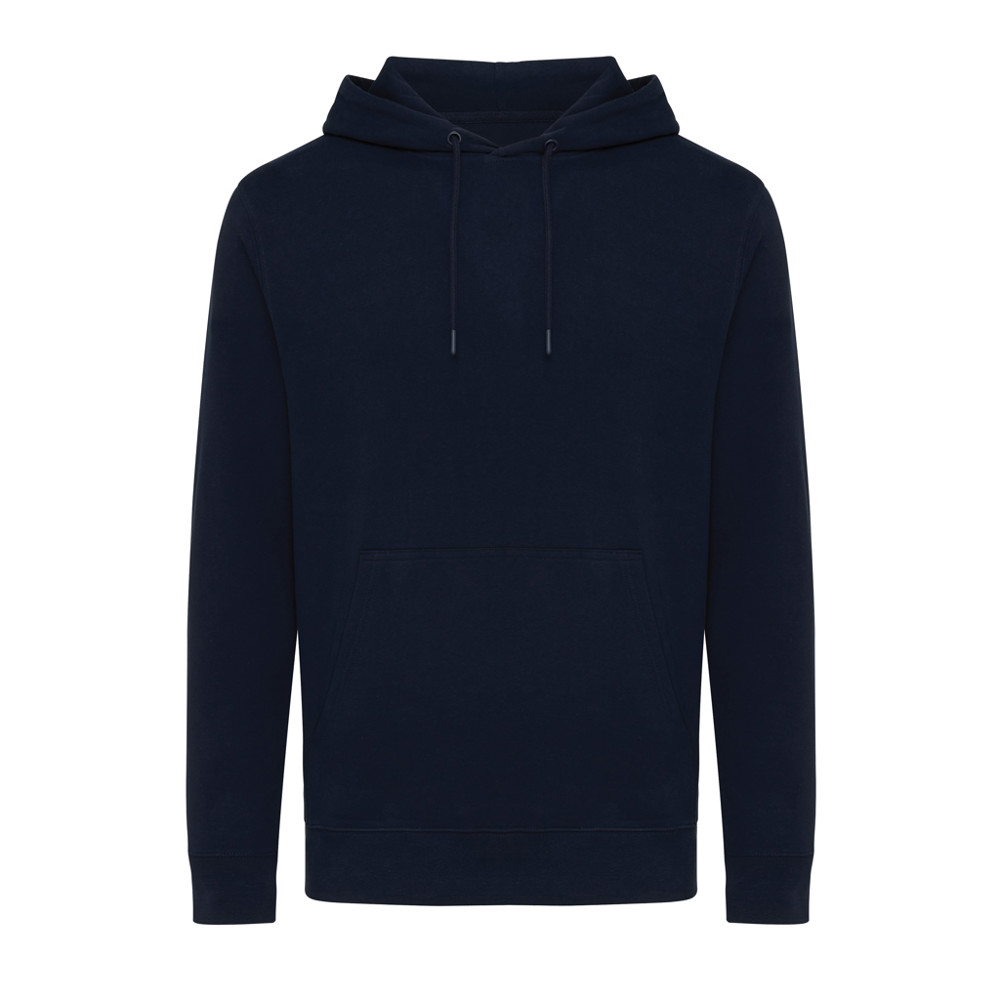 IQONIQ Rila lichtgewicht gerecycled katoen hoodie - donkerblauw (± PMS 19-3923TCX)