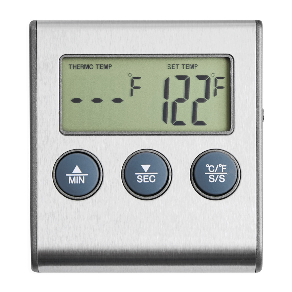 GOURMET - Kookthermometer van RVS met LCD display