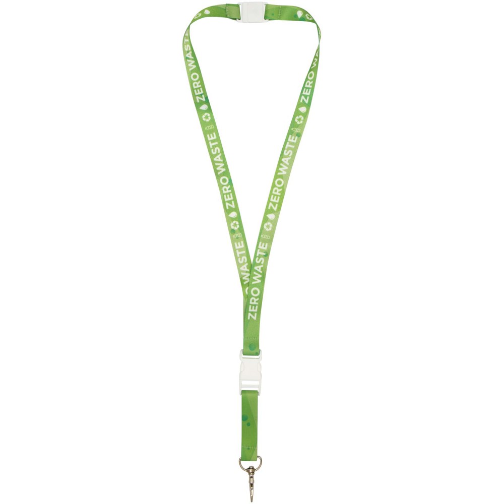 Balta gerecycled PET lanyard met safety breakaway sluiting en gesp