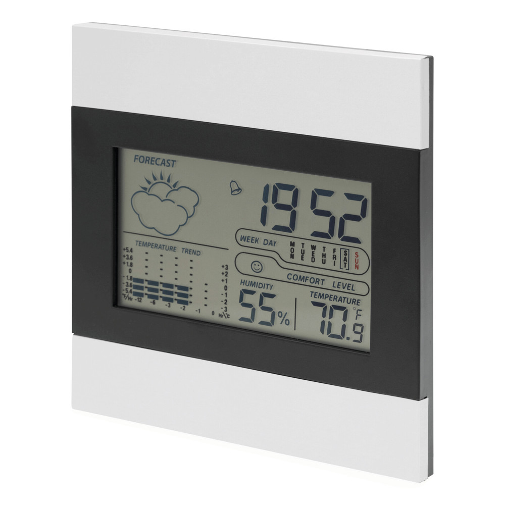 SHINY DAY - Weerstation met alarm en aluminium cover