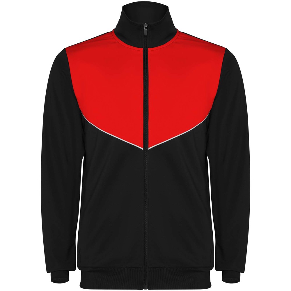 Evans 225 g/m² unisex trainingspak - Zwart, Rood