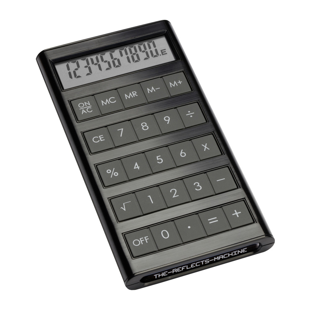 Solarcalculator REEVES-MACHINE - zwart / zwart